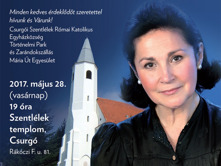 2017. május 28-án 19 órakor Pitti Katalin operaénekes és Hegedűs Valér orgonaművész ad jótékonysági hangversenyt!