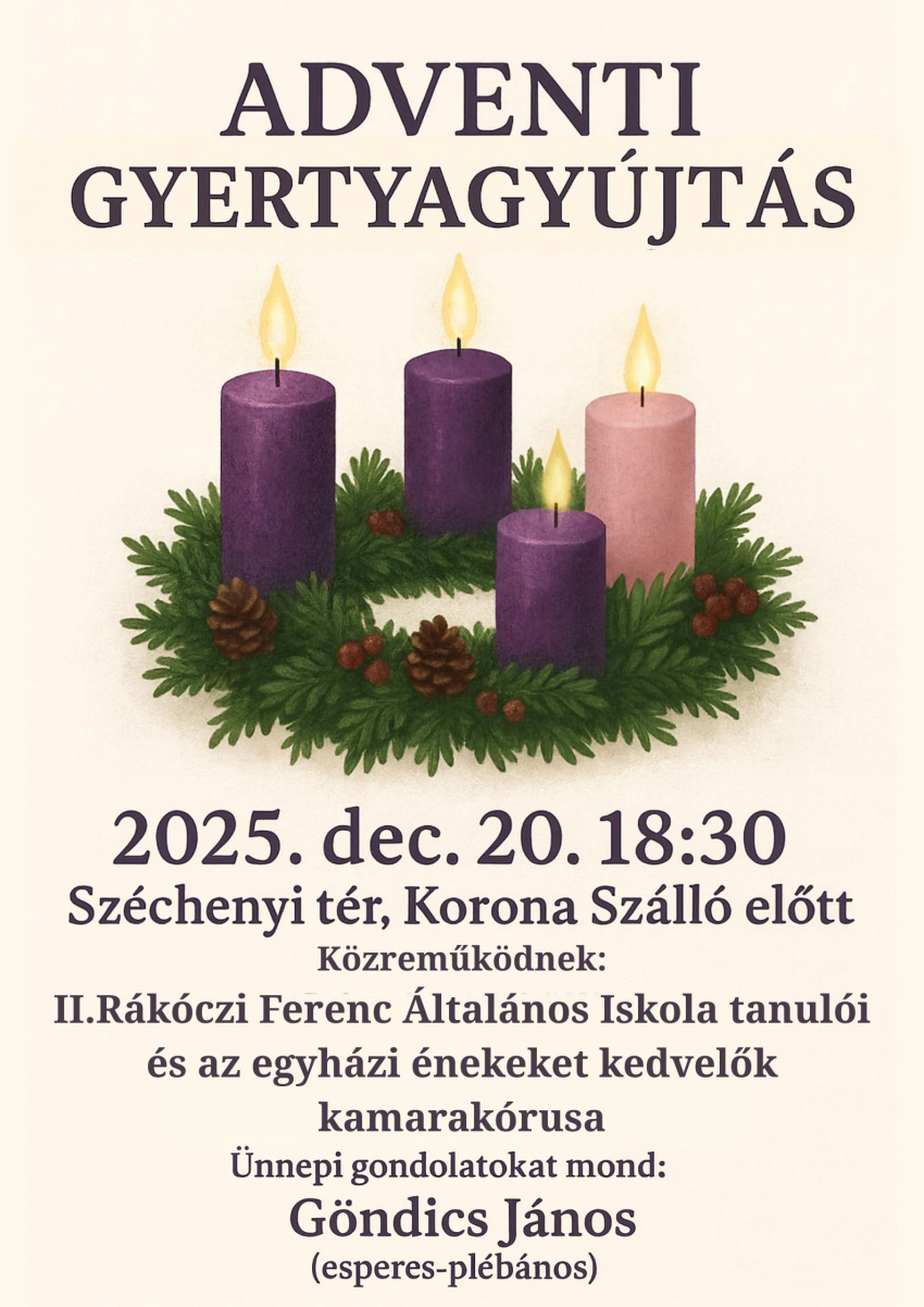 Adventi gyertyagy&uacute;jt&aacute;s