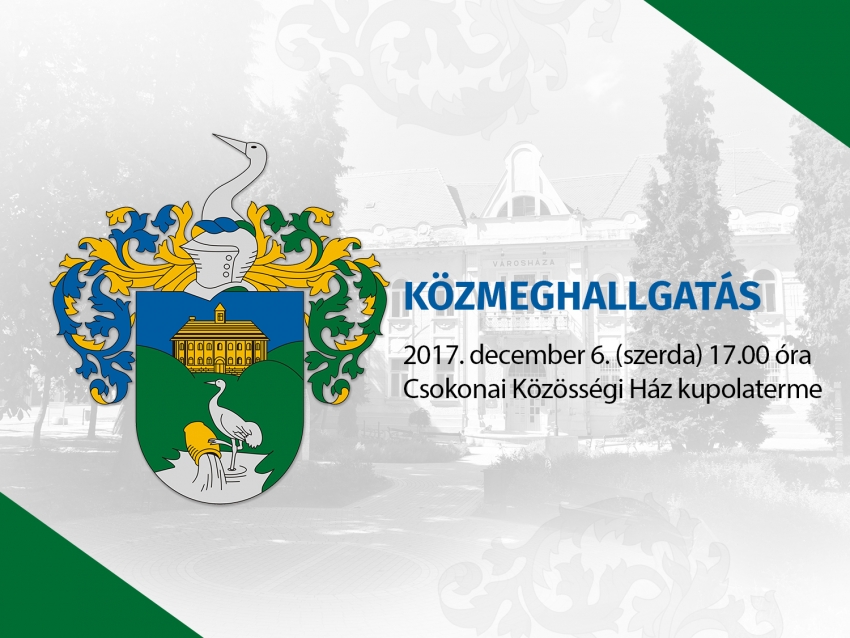 Meghívó - Közmeghallgatás